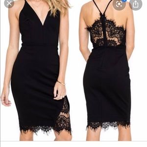 ASTR, Peekaboo Lace Bodycon Dress